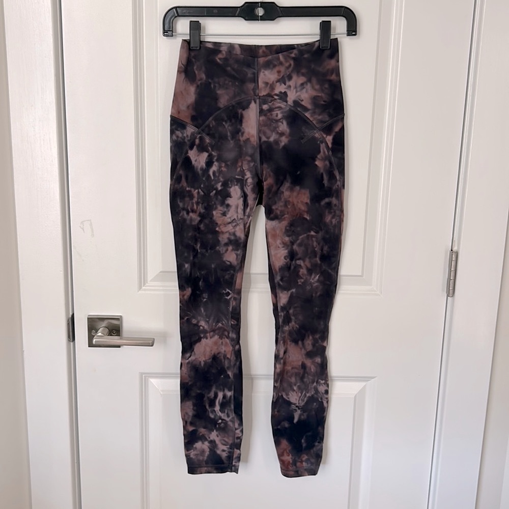 lululemon unlimit high rise diamond dye, sz 6